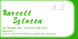 marcell szlotta business card